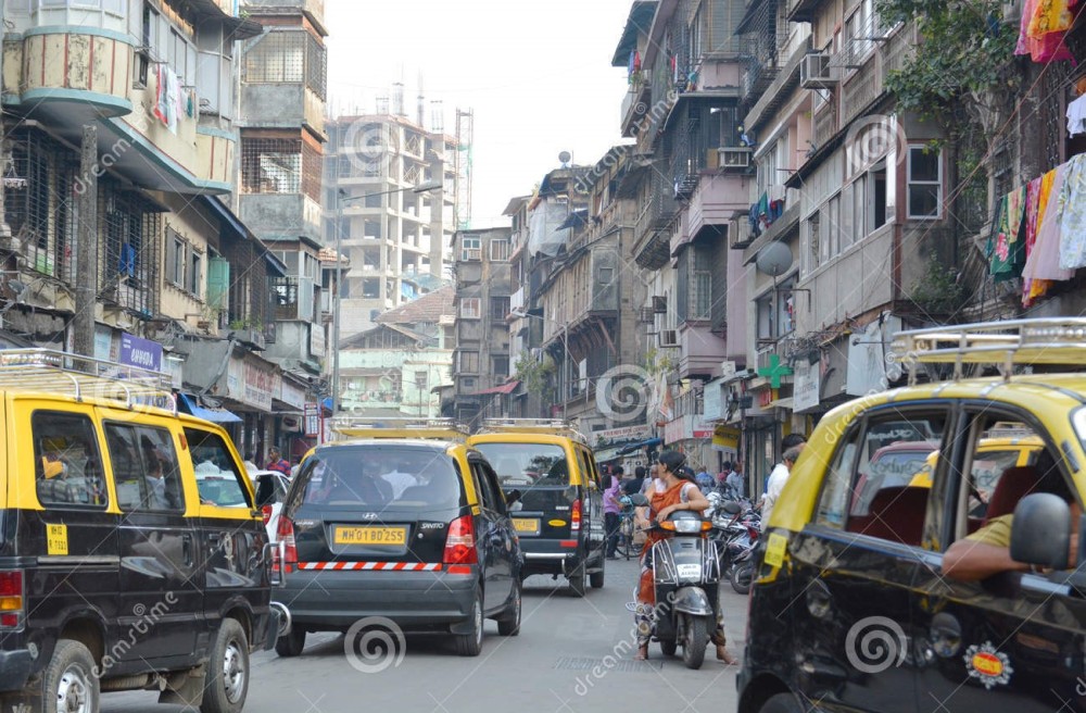 mumbai-traffic-india-october-man-carries-package-his-head-moving-slowly-very-crowded-streets-kochi-tuk-tuk-67808919